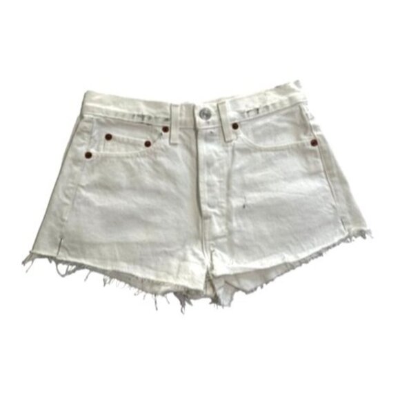 Re/Done Originals Shorts in White